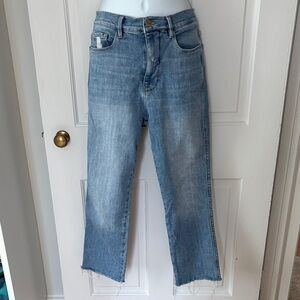 Frame Denim Light Wash Straight-Leg Jeans 29